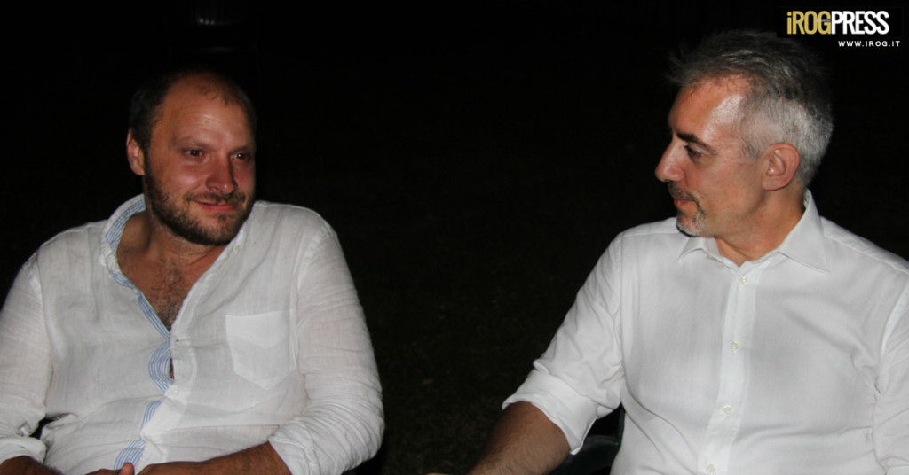 “NIENTE DI SERIO”, da sx: il regista Laszlo Barbo con l’editore Claudio Gori  - www.irog.it