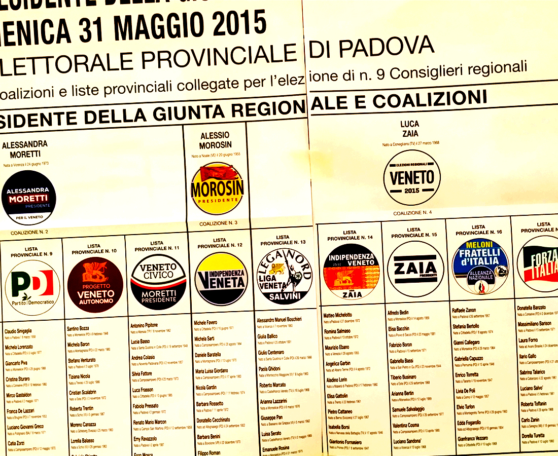 ELEZIONI REGIONALI 2015: SGOCCIOLI DI NOVITA’
