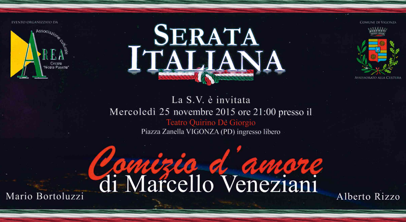 SERATA ITALIANA – CENTO COMIZI D’AMORE DI MARCELLO VENEZIANI