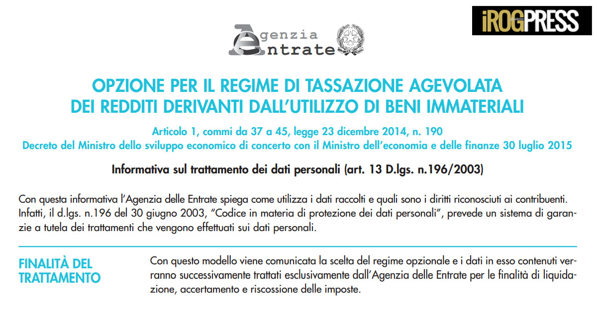 PATENT BOX: ULTIMI CHIARIMENTI SULLA DETASSAZIONE