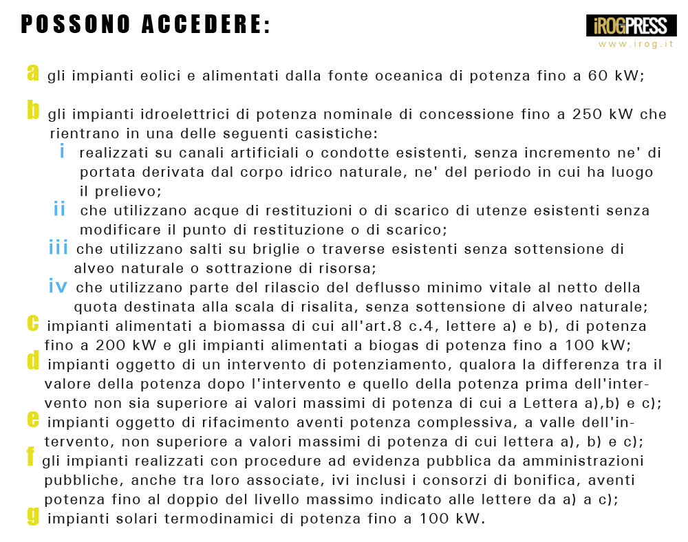 ENERGIE RINNOVABILI: NUOVI INCENTIVI - Economia - www.irog.it