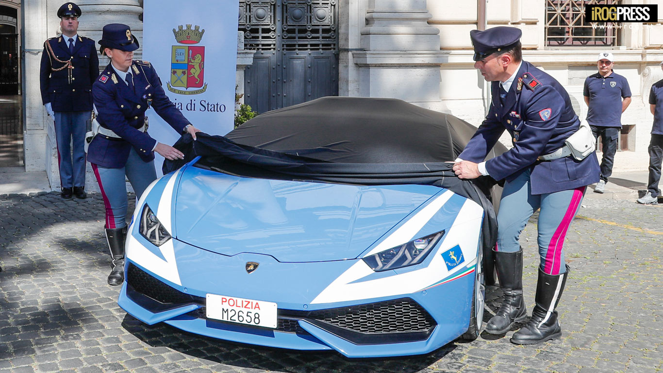 CONSEGNATA ALLA POLIZIA DI STATO LA NUOVA LAMBORGHINI HURACÁN POLIZIA