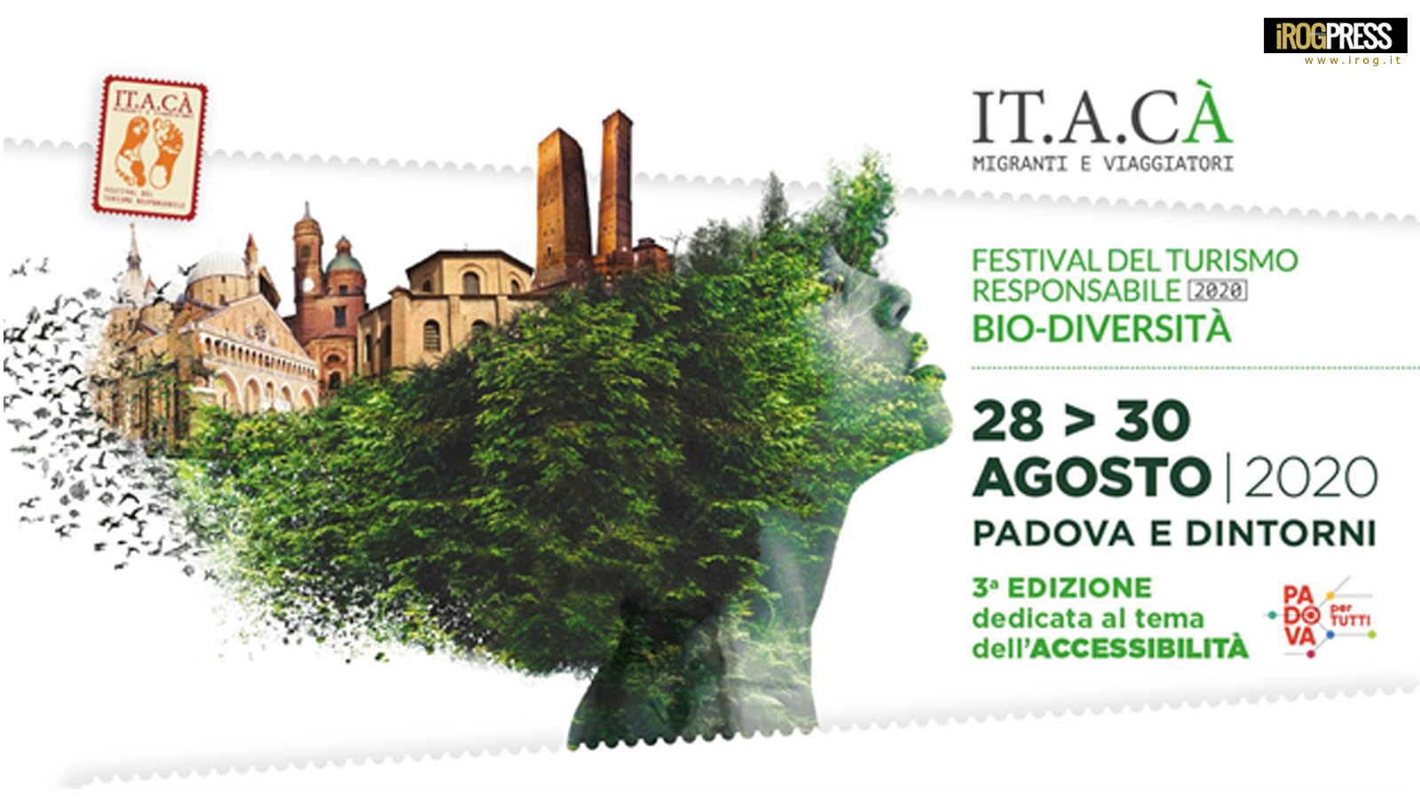 PADOVA LA TERZA EDIZIONE DI IT.A.CÀ – IL FESTIVAL DEL TURISMO RESPONSABILE
