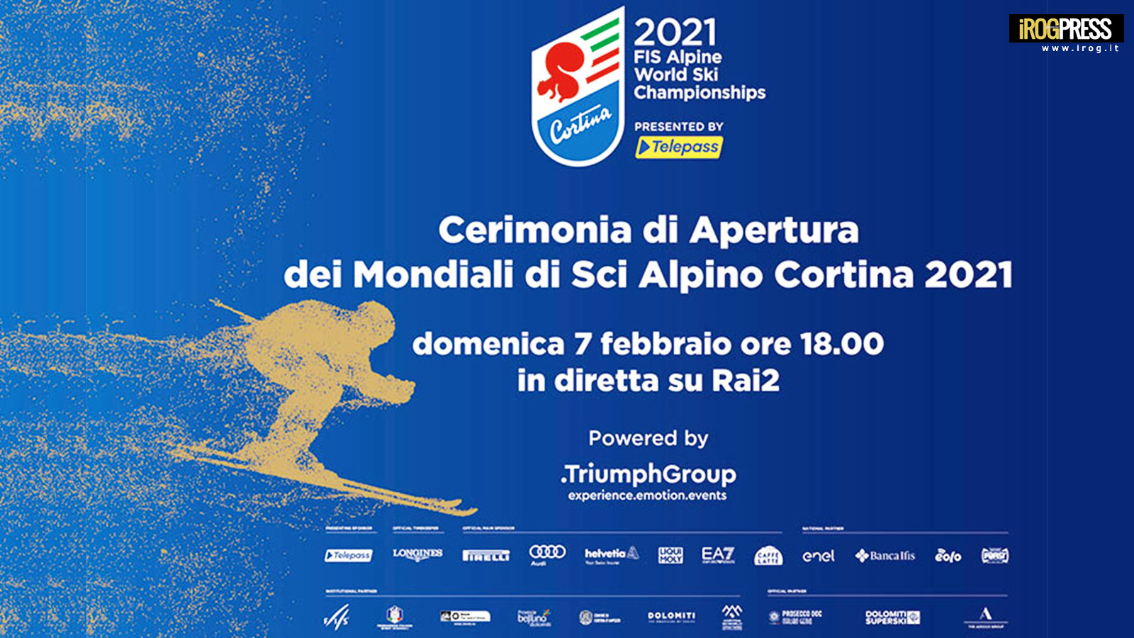 CORTINA 2021: LA CERIMONIA D’APERTURA. UN OMAGGIO ALLE DOLOMITI, AL VENETO E ALL’ITALIA