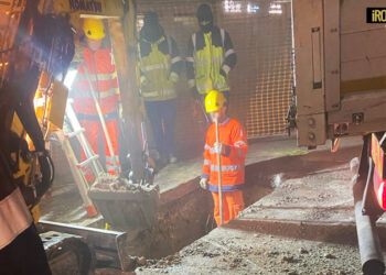 CANTIERE SIR3 A VOLTABAROZZO, PERICOLOSA FUGA DI GAS DALLE CONDOTTE