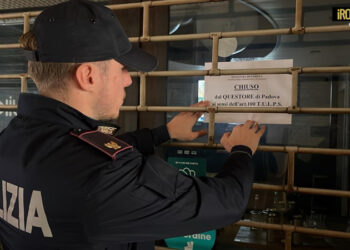 QUESTORE DI PADOVA DISPONE CHIUSURA PER 90 GIORNI DI UN PUBBLICO ESERCIZIO
