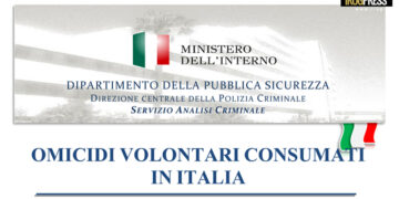 SERVIZIO ANALISI CRIMINALE: OMICIDI IN CALO NEGLI ULTIMI 10 ANNI
