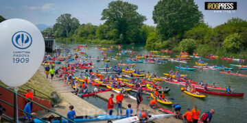 PADOVA WATER MARATHON: DUE GARE AGONISTICHE E DUE AMATORIALI LUNGO LA FLUVIALE DI PADOVA. ANCHE UNA STAFFETTA DI VOGA ALLA VENETA