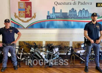 RICETTATORE DI BICICLETTE DI VALORE. SERBO DI 52 ANNI VIAGGIAVA A BORDO DEL SUO FURGONE, LOCALIZZATO PRIMA A PADOVA E POI IN PROVINCIA DI VICENZA