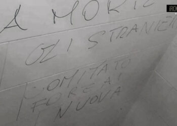 SCRITTE RAZZISTE NEI BAGNI DELLA ZILMET, FORZA NUOVA PADOVA: “SDEGNO E TOTALE ESTRANEITÀ”