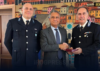 PADOVA, IL QUESTORE SALUTA IL COMANDANTE DEL CARCERE DUE PALAZZI LIVIO RECCHIUTI: TRASFERIMENTO A SULMONA