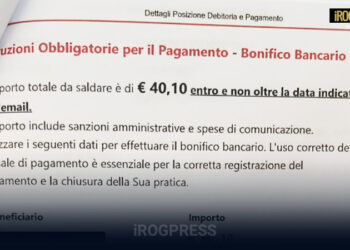 ALLARME PHISHING: FALSE EMAIL SUL MANCATO PAGAMENTO DI PRESTAZIONI SANITARIE