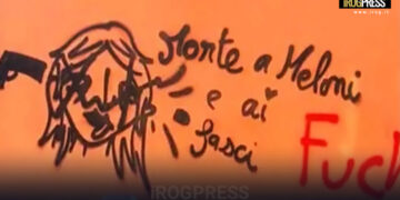 MINACCE DI MORTE ALLA MELONI E SCRITTE ANTISEMITE A BOLOGNA, PERQUISITO UN 23ENNE